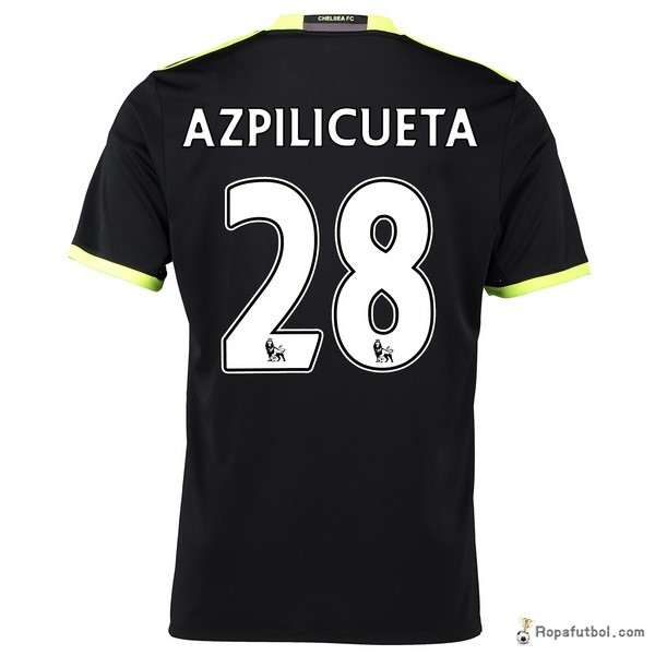 Camiseta Chelsea Replica Segunda Ropa Azpilicueta 2016/17 Negro